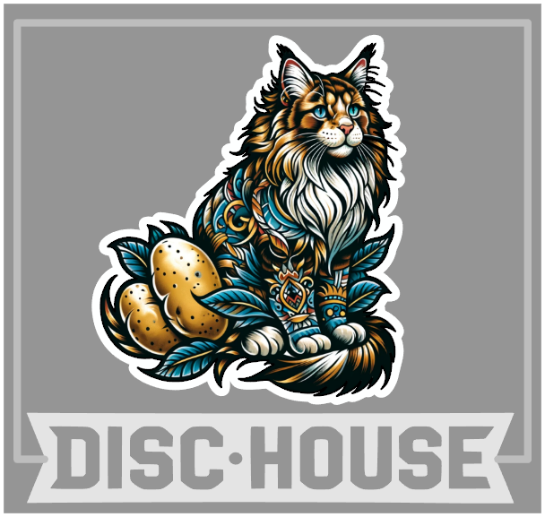 Potato Cat - Disc House Sticker